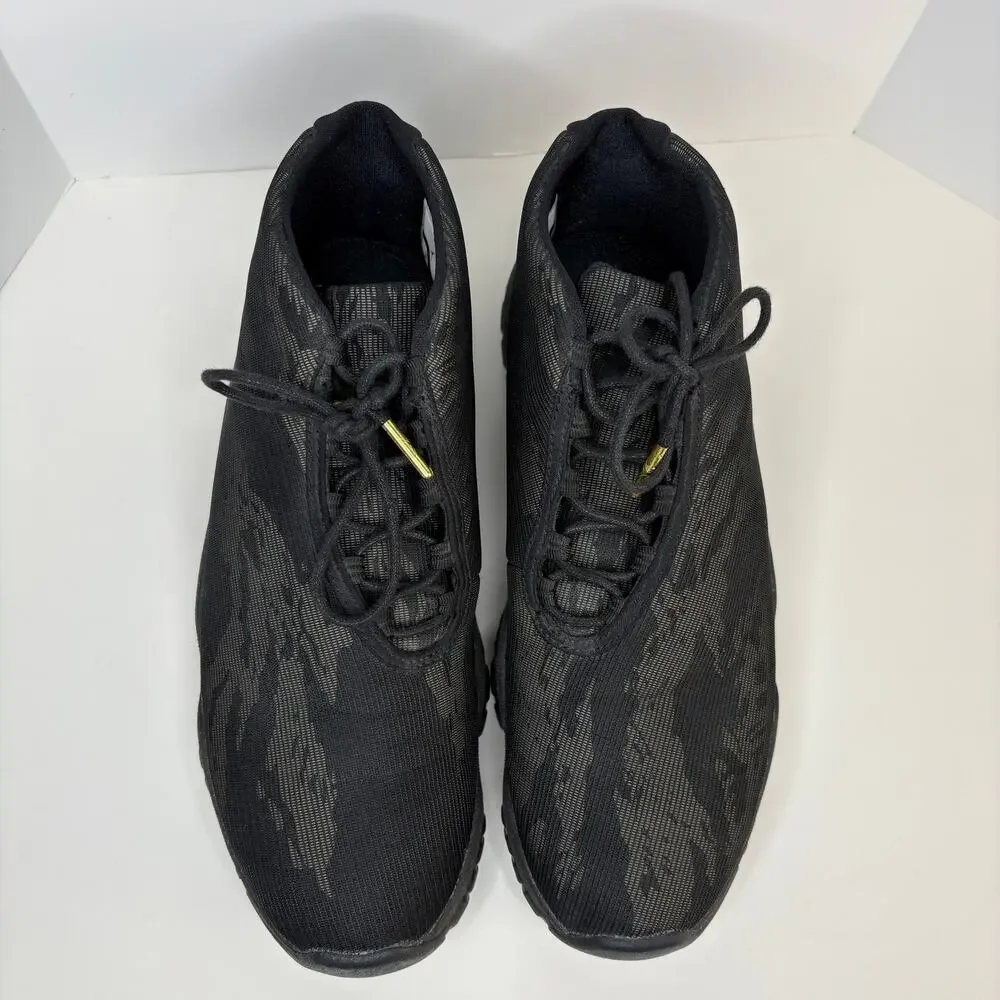 Jordan Future Black Metallic Gold Tiger Camo 656503 035 - Men's Size 9